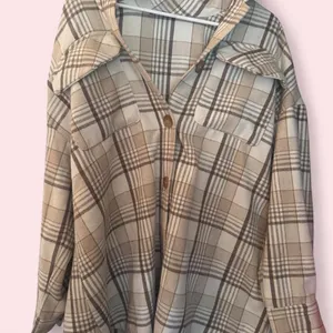 Shein Shacket Flannel Oversized Jacket thumbnail 1