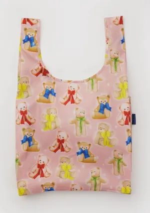 Baggu Teddy Bears Standard Reusable Tote Bag Nwt Fancy Animals 🐕 🎀 🎩 thumbnail 1