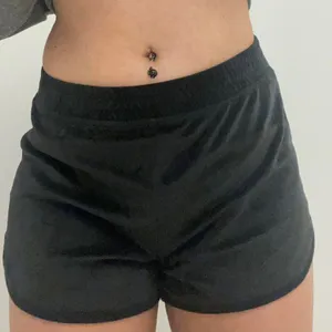 Hollister Goth Black Velvet Shorts thumbnail 1