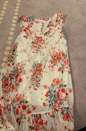 Floral dress White Size L thumbnail 1