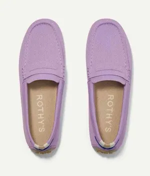 Rothy's The Driver Soft Loafer Slip-On Loafers Orchid Purple Sz 7 thumbnail 1