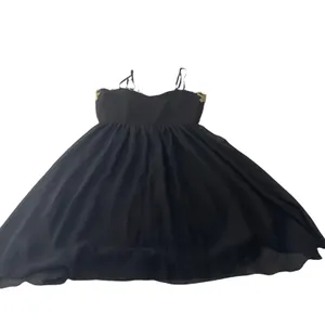 Trac Size XS Black Gold Mini Dress Whimisgoth Chiffon‎ Fairy Grunge HOCO thumbnail 9