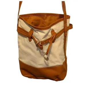 Canvas Shoulder Bag‎ nwot Brown thumbnail 2
