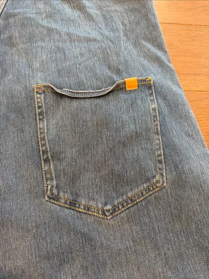 HALARA Flex Rolled Hem Washed Denim Casual Short Overalls Size XL - C45-061 thumbnail 10