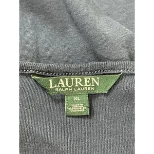 Lauren Ralph Lauren Women’s XL Navy Blue Long Sleeve Crest Logo Cotton Top thumbnail 5