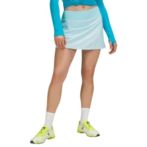 Lululemon Pace Rival Mid-Rise Skirt Tall Heather Lux Multi Icing Blue thumbnail 3
