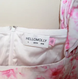 Hello Molly Off Shoulder Floral Mini Dress Pink thumbnail 4