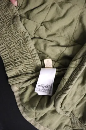 Gap Quilted Cotton Bomber Jacket Tan Sage Green Size Large thumbnail 3