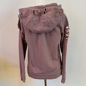 ALO Yoga | Distressed Mauve Hoodie | Sz S/M thumbnail 5