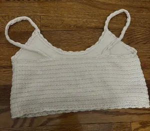 White Crochet Tank thumbnail 2