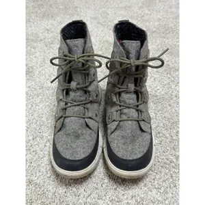 Sorel Explorer II Joan Waterproof Winter Boots Gray Suede Leather Size 8 thumbnail 3