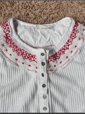Cotton Free People Henley thumbnail 7