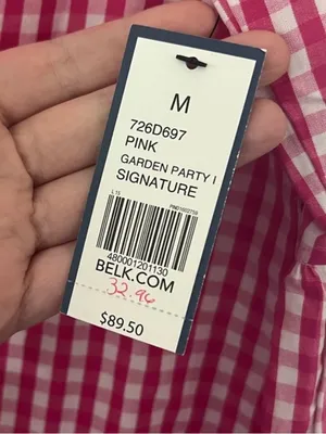 Crown & Ivy Pink Gingham Garden Party Dress Size M thumbnail 4