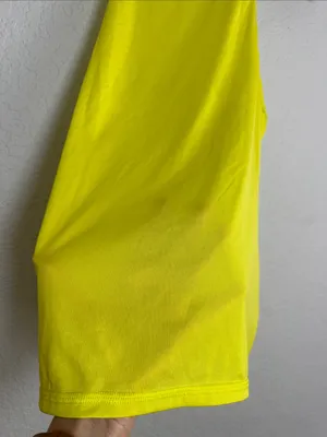Athleta Surge Mesh Racerback Tank Neon Chartreuse 347776 Athletic Workout Gym thumbnail 4