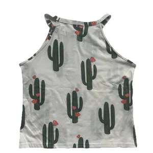Women’s Cactus Tank Top M Casual Desert Festival Boho Summer Tropical Vacation thumbnail 2