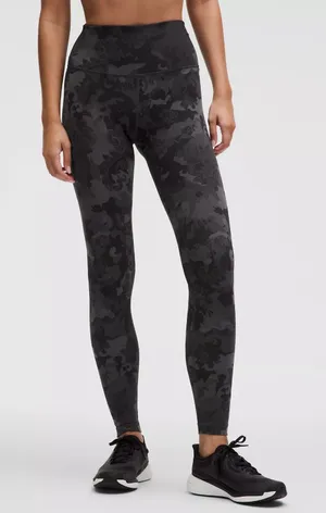 Lululemon Wunder Train High-Rise Tight 28" Hidden Heritage Lace Black Multi 8 thumbnail 1