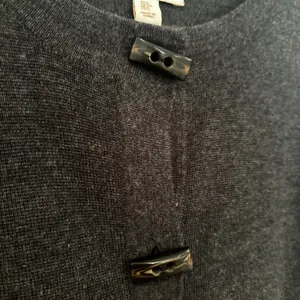 Ellen‎ Tracy Wool Cardigan Sweater Women's Small Charcoal Career Classic Preppy thumbnail 4