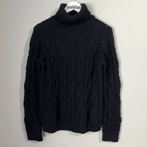 J Brand‎ Sweater Women's Medium Noella 100% Wool Cable Knit Turtleneck Chunky thumbnail 3