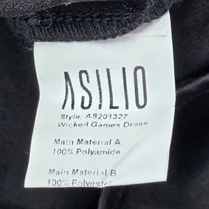 Asilio Wicked Games Black Lace Sheer Mini Dress XS Whimsigoth Romantic Witchy thumbnail 9