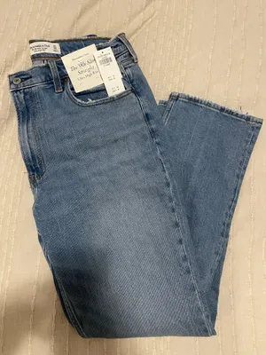 Abercrombie & Fitch The '90s Slim Straight Ultra High Rise Jeans - NWT thumbnail 1