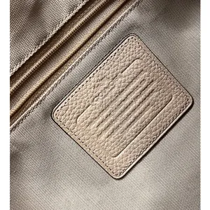 Coach Pebbled Leather Scout Hobo Shoulder Bag Tan Beige Gold Tone Hardware thumbnail 4