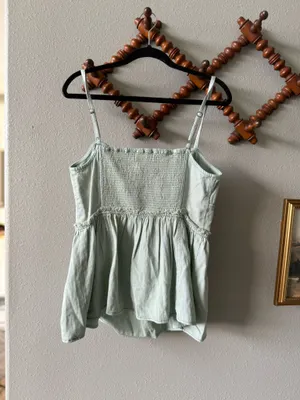 Free People We The Free Reworked Denim Top thumbnail 4