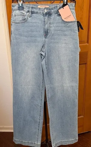 🛠️🛠️🛠️BOGOHO🛠️🛠️🛠️Juicy Couture Sky Blue Carpenter Jeans-Size 7/28 thumbnail 1