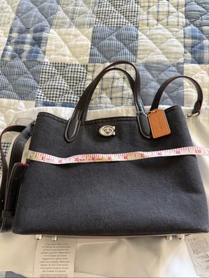 Coach Willow 24 Black Denim thumbnail 11
