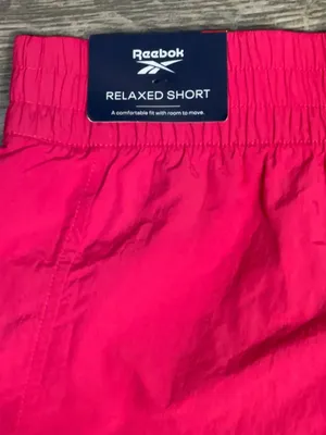 Reebok Women’s Relaxed Marathoner Track Shorts Pink Size Small NWT thumbnail 6
