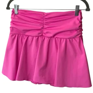 Year of Ours‎ Court Skort Hot Pink Ruched Athletic Tennis Pickleball Golf M thumbnail 3