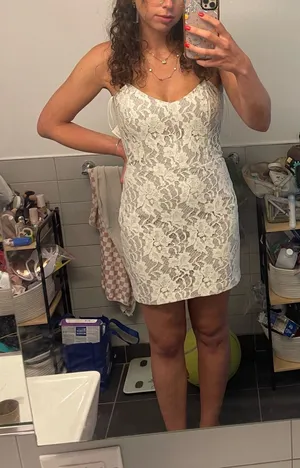 White Lace Mini Dre thumbnail 1