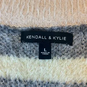 Kendall &‎ Kylie Multicolor Striped Cardigan thumbnail 2