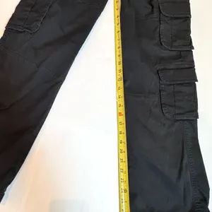 Abercrombie & Fitch Cargo Pants 27 4 Black Utility Y2K Streetwear Stretch thumbnail 7