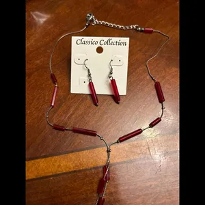 Fashion jewlery earring and necklace made in Czech Republic thumbnail 2