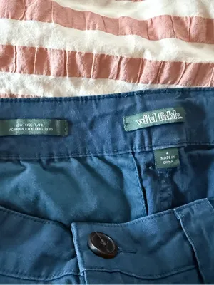 Wild fable low rise flare blue pants thumbnail 4
