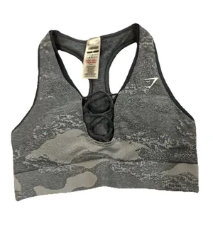 Gymshark Sports Bra Grey thumbnail 1