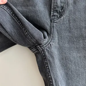 Abercrombie & Fitch The ‘90s Straight Ultra High Rise Black Jeans, 28/6 Short thumbnail 7