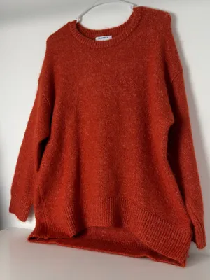 Old Navy Women's Burnt Orange Crewneck Sweater thumbnail 1