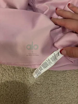 Alo 7/8 High Waisted Airlift Legging - Sugarplum Pink thumbnail 4