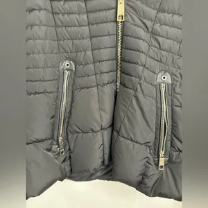 Guess Women’s Medium Black Quilted Puffer Jacket Warm Stylish Hooded Winter Coat thumbnail 4