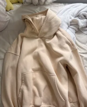 hoodie cream color Tan Size L thumbnail 1