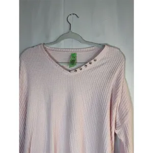 Chaser Lounge Set Womens Size S Pink V-Neck Snap Top Drawstring Joggers thumbnail 13