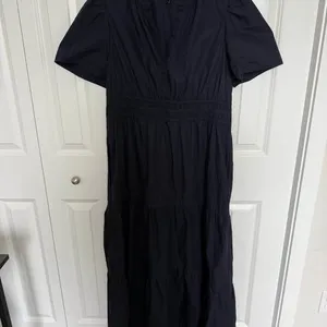 Quince 100% Organic Cotton Tiered Maxi Dress Size L thumbnail 3