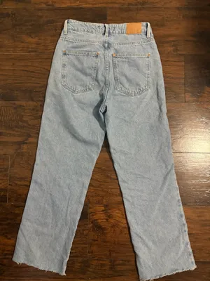 ZARA High-Waisted Jeans Straight Leg thumbnail 5