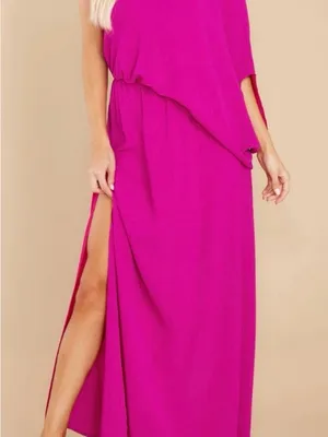 Tyche Hot Pink Evening Dress thumbnail 1