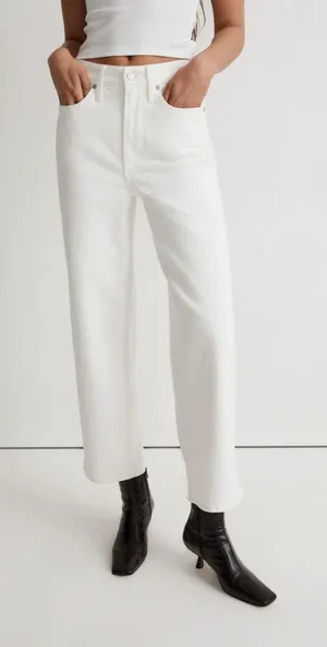 Madewell White Denim The Perfect Vintage Wide Leg Jean 29 thumbnail 1