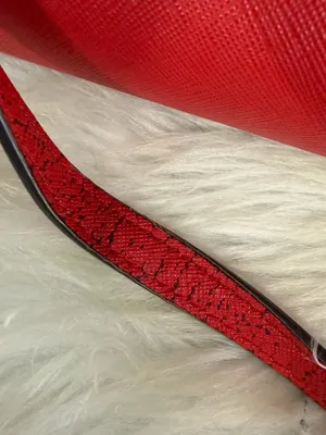 Tory Burch Emerson Combo Crossbody Red Leather Gold Logo Handbag thumbnail 11