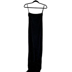 Oh Polly Celandine Sheer Embellished Backless Maxi Dress in Black size 4 New thumbnail 6