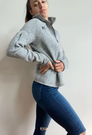 Patagonia Grey Fleece Pullover thumbnail 2