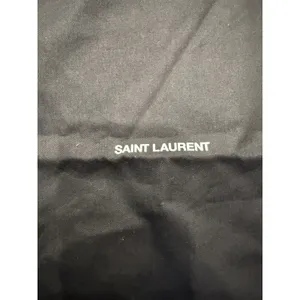 Saint Laurent Black Cotton Canvas Drawstring Dust Bags Set of 2 Logo Storage thumbnail 4